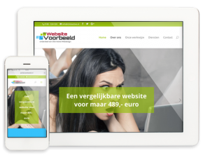 Actievoorbeeld webdesign Rotterdam website laten maken