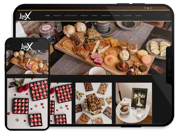 Luux pattiserie chocolaterie webshop