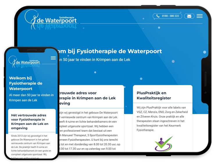 fysiotherapie de waterpoort website laten maken