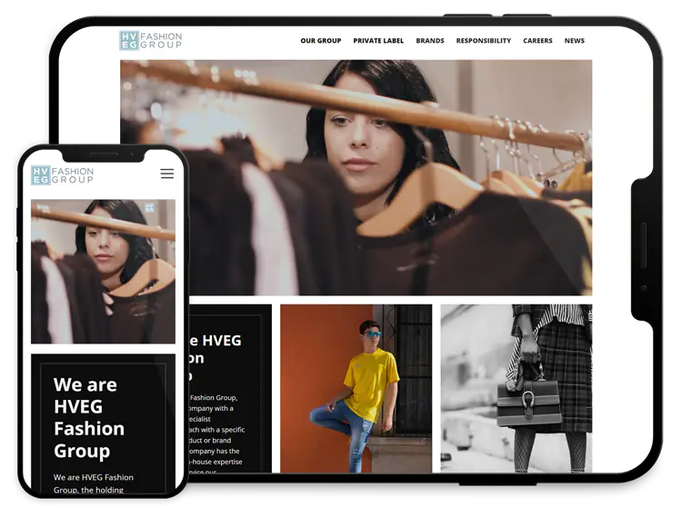 hveg fashion group woman and men fashion mobile